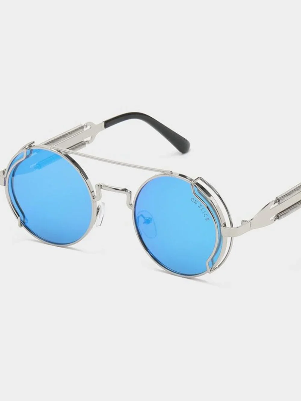 On Slice Sunglasses- Mecha Owl- Ocean Silver